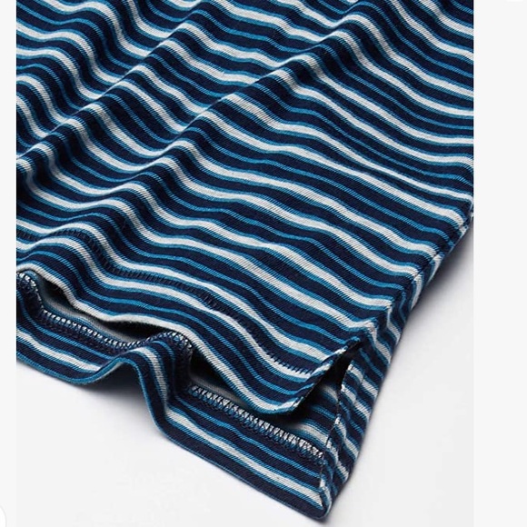 BILLY REID Striped Blue Pima Cotton Polo Shirt L - Picture 4 of 12